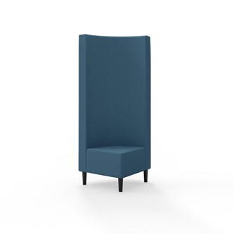 Hörnmodul Snake 90 grader med träben, hög rygg SH43