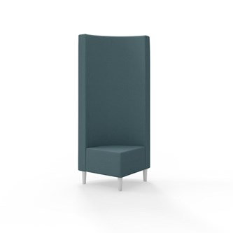 Hörnmodul Snake 90 grader med träben, hög rygg SH43