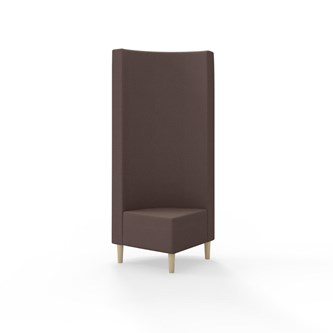 Hörnmodul Snake 90 grader med träben, hög rygg SH43