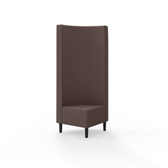 Hörnmodul Snake 90 grader med träben, hög rygg SH43