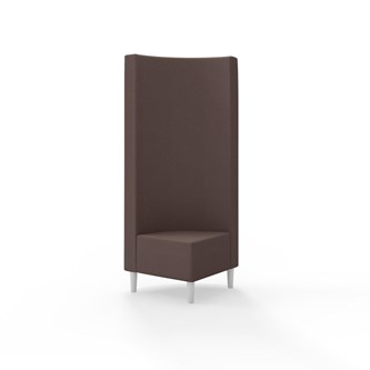 Hörnmodul Snake 90 grader med träben, hög rygg SH43