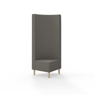 Hörnmodul Snake 90 grader med träben, hög rygg SH43