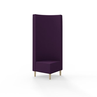 Hörnmodul Snake 90 grader med träben, hög rygg SH43