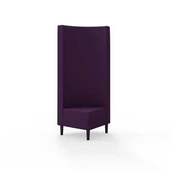 Hörnmodul Snake 90 grader med träben, hög rygg SH43