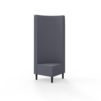 Hörnmodul Snake 90 grader med träben, hög rygg SH43