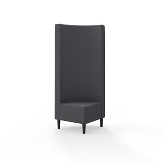 Hörnmodul Snake 90 grader med träben, hög rygg SH43