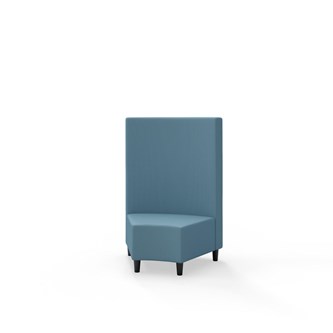 Hörnmodul Snake 45 grader med träben, mellanhög rygg SH37,5