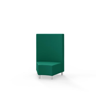 Hörnmodul Snake 45 grader med träben, mellanhög rygg SH37,5