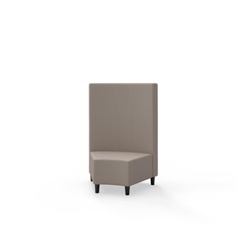 Hörnmodul Snake 45 grader med träben, mellanhög rygg SH37,5