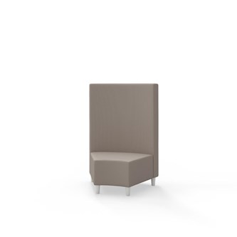 Hörnmodul Snake 45 grader med träben, mellanhög rygg SH37,5