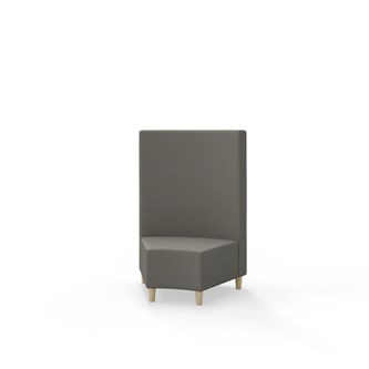 Hörnmodul Snake 45 grader med träben, mellanhög rygg SH37,5