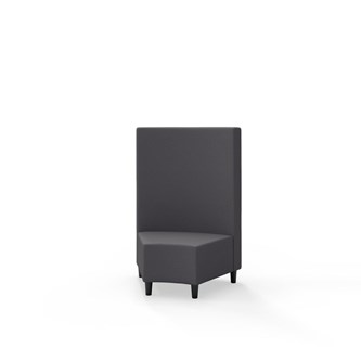 Hörnmodul Snake 45 grader med träben, mellanhög rygg SH37,5