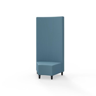 Hörnmodul Snake 45 grader med träben, hög rygg SH37,5