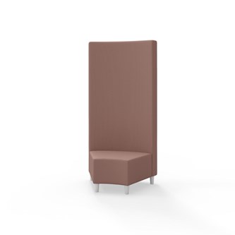 Hörnmodul Snake 45 grader med träben, hög rygg SH37,5