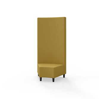 Hörnmodul Snake 45 grader med träben, hög rygg SH37,5