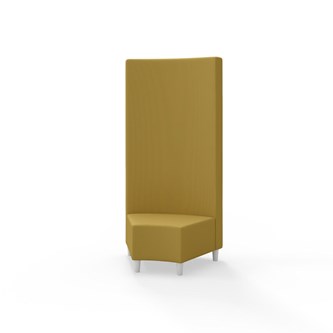 Hörnmodul Snake 45 grader med träben, hög rygg SH37,5