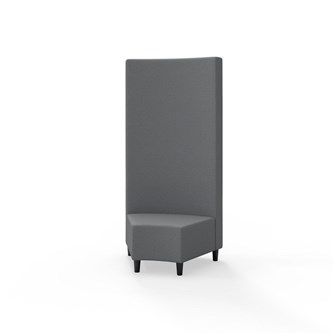 Hörnmodul Snake 45 grader med träben, hög rygg SH37,5