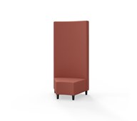 Hörnmodul Snake 45 grader med träben, hög rygg SH37,5