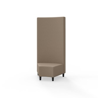 Hörnmodul Snake 45 grader med träben, hög rygg SH37,5