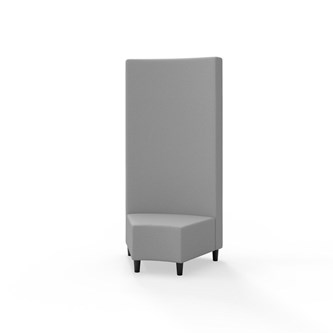 Hörnmodul Snake 45 grader med träben, hög rygg SH37,5