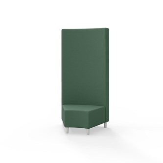 Hörnmodul Snake 45 grader med träben, hög rygg SH37,5