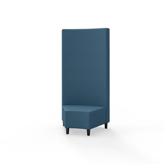 Hörnmodul Snake 45 grader med träben, hög rygg SH37,5