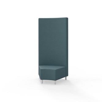 Hörnmodul Snake 45 grader med träben, hög rygg SH37,5