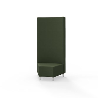 Hörnmodul Snake 45 grader med träben, hög rygg SH37,5