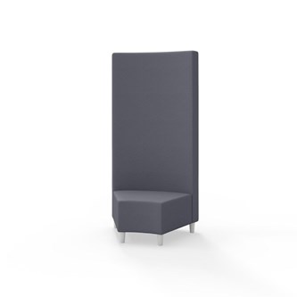 Hörnmodul Snake 45 grader med träben, hög rygg SH37,5