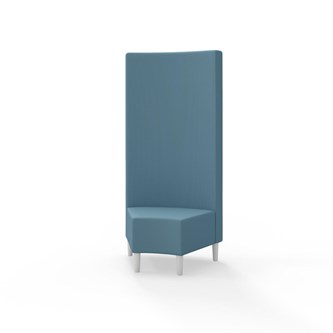 Hörnmodul Snake 45 grader med träben, hög rygg SH43