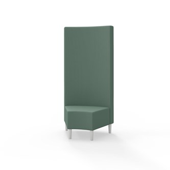 Hörnmodul Snake 45 grader med träben, hög rygg SH43