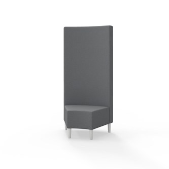 Hörnmodul Snake 45 grader med träben, hög rygg SH43