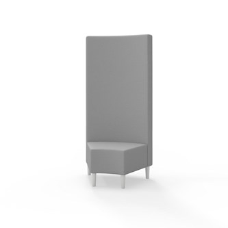 Hörnmodul Snake 45 grader med träben, hög rygg SH43