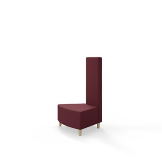 Hörnmodul Snake innehörn 45 grader med träben, mellanhög rygg SH37,5