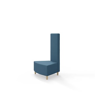 Hörnmodul Snake innehörn 45 grader med träben, mellanhög rygg SH37,5