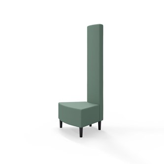 Hörnmodul Snake innehörn 45 grader med träben, hög rygg SH43