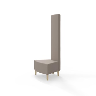 Hörnmodul Snake innehörn 45 grader med träben, hög rygg SH43