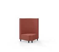 Hörnmodul Snake 90 grader R 12 rund med träben, mellanhög rygg SH37,5