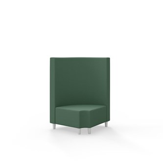 Hörnmodul Snake 90 grader R 12 rund med träben, mellanhög rygg SH37,5