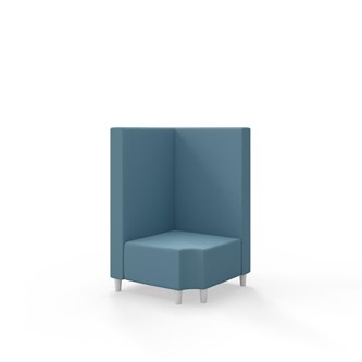 Hörnmodul Snake 90 grader R 12 med träben, mellanhög rygg SH37,5