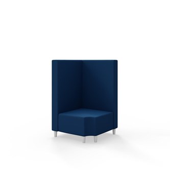 Hörnmodul Snake 90 grader R 12 med träben, mellanhög rygg SH37,5