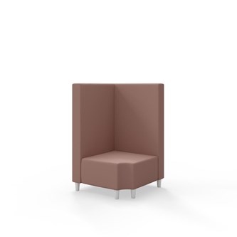 Hörnmodul Snake 90 grader R 12 med träben, mellanhög rygg SH37,5