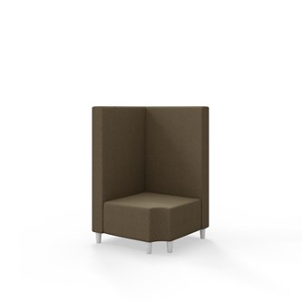 Hörnmodul Snake 90 grader R 12 med träben, mellanhög rygg SH37,5