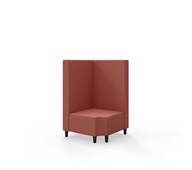 Hörnmodul Snake 90 grader R 12 med träben, mellanhög rygg SH37,5