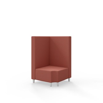 Hörnmodul Snake 90 grader R 12 med träben, mellanhög rygg SH37,5