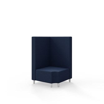 Hörnmodul Snake 90 grader R 12 med träben, mellanhög rygg SH37,5