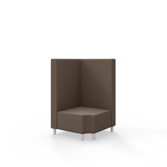 Hörnmodul Snake 90 grader R 12 med träben, mellanhög rygg SH37,5