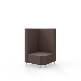 Hörnmodul Snake 90 grader R 12 med träben, mellanhög rygg SH37,5