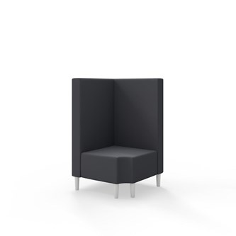 Hörnmodul Snake 90 grader R 12 med träben, mellanhög rygg SH43