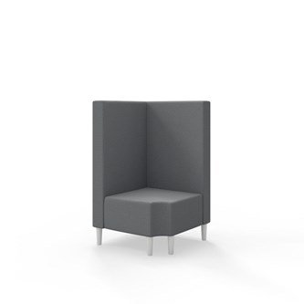 Hörnmodul Snake 90 grader R 12 med träben, mellanhög rygg SH43